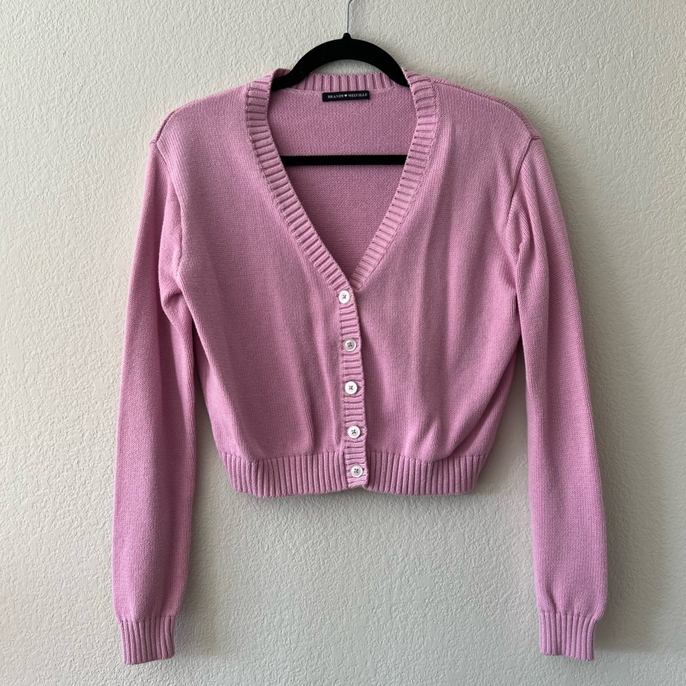 Brandy Melville Pink Billie Sweater